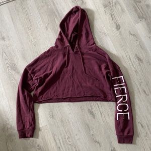 Maroon Crop Top